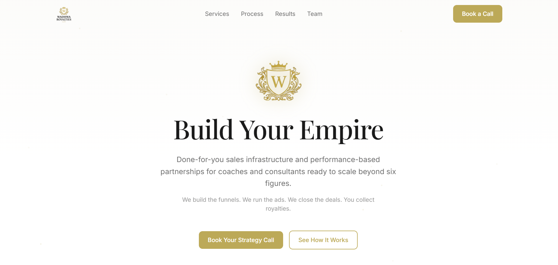 Wadhwa Royalties website preview